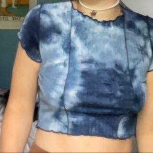 tie dye crop top
